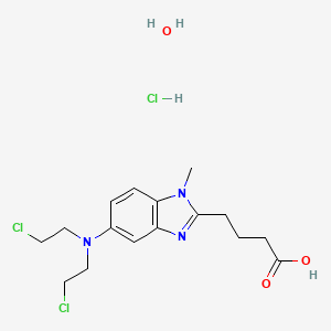 molecular formula C16H24Cl3N3O3 B8791226 Bendamustine hydrochloride monohydrate CAS No. 1374784-02-7