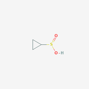 molecular formula C3H6O2S B8791244 Cyclopropanesulfinic acid 