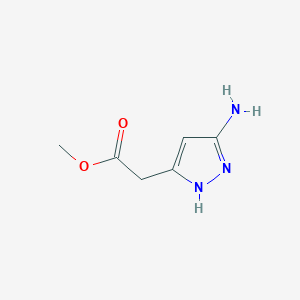 methyl 2-(3-amino-1H-pyrazol-5-yl)acetate