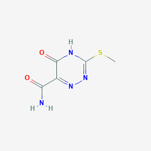 5-Hydroxy-3-(methylthio)-1,2,4-triazine-6-carboxamide