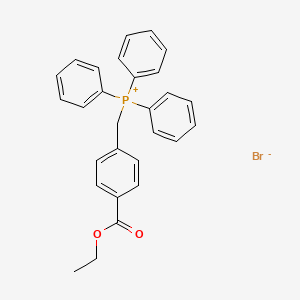 {[4-(Ethoxycarbonyl)phenyl]methyl}(triphenyl)phosphanium bromide