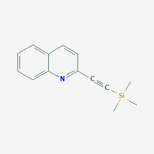 molecular formula C14H15NSi B8791380 2-((Trimethylsilyl)ethynyl)quinoline CAS No. 86521-07-5