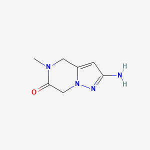 2-Amino-5-methyl-4,5-dihydropyrazolo[1,5-a]pyrazin-6(7H)-one