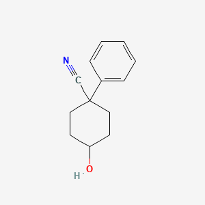 4-Hydroxy-1-phenylcyclohexane-1-carbonitrile