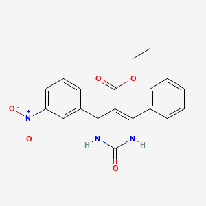 Ethyl 4-(3-nitrophenyl)-2-oxo-6-phenyl-1,2,3,4-tetrahydropyrimidine-5-carboxylate