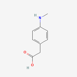 molecular formula C9H11NO2 B8791486 [4-(Methylamino)phenyl]acetic acid CAS No. 56355-42-1
