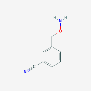 molecular formula C8H8N2O B8791530 3-((Aminooxy)methyl)benzonitrile 