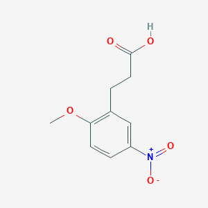 molecular formula C10H11NO5 B8791537 3-(2-Methoxy-5-nitrophenyl)propanoic acid CAS No. 6342-73-0