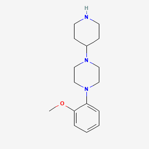 molecular formula C16H25N3O B8791541 1-(2-Methoxyphenyl)-4-(piperidin-4-yl)piperazine 