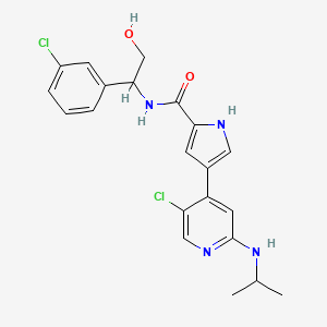 molecular formula C21H22Cl2N4O2 B8791545 US10493060, Example BVD-523 
