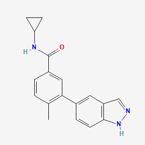 N-cyclopropyl-3-(1H-indazol-5-yl)-4-methylbenzamide