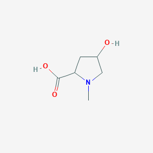 molecular formula C6H11NO3 B8791556 l-[-]-4-Hydroxy-1-methylproline 