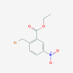 molecular formula C10H10BrNO4 B8791720 Ethyl 2-(bromomethyl)-5-nitrobenzoate 