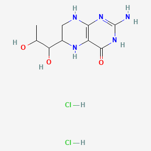 molecular formula C9H17Cl2N5O3 B8791726 Sapropterin Dihydrochloride;Tetrahydrobiopterin Dihydrochloride, R-THBP Dihydrochloride 
