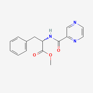 molecular formula C15H15N3O3 B8791739 N-Pyrazinylcarbonyl-L-phenylalanine Methyl Ester 