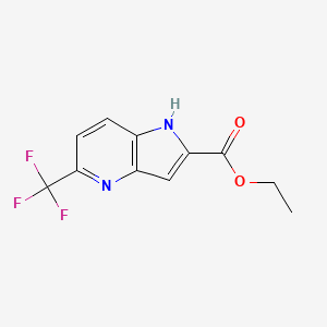 ethyl 5-(trifluoromethyl)-1H-pyrrolo[3,2-b]pyridine-2-carboxylate