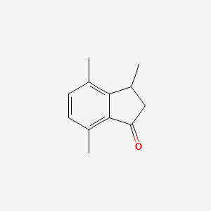 molecular formula C12H14O B8791871 3,4,7-Trimethyl-1-indanone CAS No. 35322-84-0