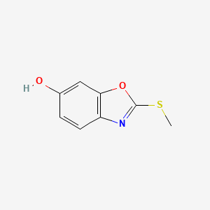 molecular formula C8H7NO2S B8791917 2-(Methylthio)benzo[d]oxazol-6-ol 