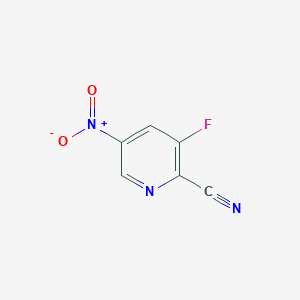 molecular formula C6H2FN3O2 B8791924 3-Fluoro-5-nitropicolinonitrile 