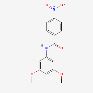molecular formula C15H14N2O5 B8792013 N-(3,5-dimethoxyphenyl)-4-nitrobenzamide CAS No. 152586-91-9