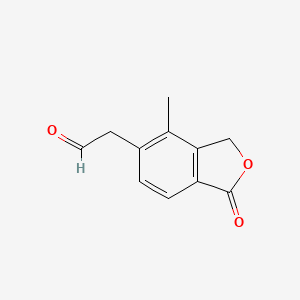 2-(4-Methyl-1-oxo-1,3-dihydroisobenzofuran-5-yl)acetaldehyde