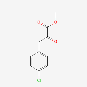 molecular formula C10H9ClO3 B8792087 Methyl 3-(4-chlorophenyl)-2-oxopropanoate 