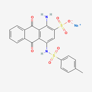 Sodium 1-amino-9,10-dihydro-4-(((4-methylphenyl)sulphonyl)amino)-9,10-dioxoanthracene-2-sulphonate