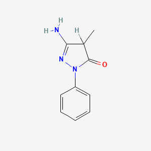 5-Amino-2,4-dihydro-4-methyl-2-phenyl-3H-pyrazol-3-one