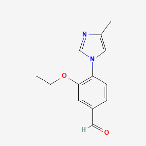 3-ethoxy-4-(4-methyl-1H-imidazol-1-yl)benzaldehyde
