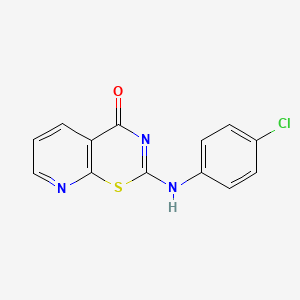4H-Pyrido[3,2-e]-1,3-thiazin-4-one, 2-[(4-chlorophenyl)amino]-