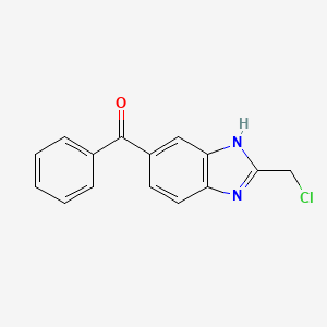 [2-(chloromethyl)-1H-benzimidazol-5-yl](phenyl)methanone