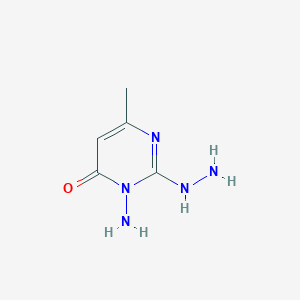 3-amino-2-hydrazino-6-methyl-4(3H)-pyrimidinone