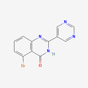 5-Bromo-2-(pyrimidin-5-YL)quinazolin-4-OL