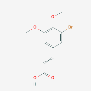molecular formula C11H11BrO4 B8792268 3-Bromo-4,5-dimethoxycinnamic acid 