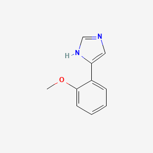 molecular formula C10H10N2O B8792320 4-(2-methoxyphenyl)-1H-imidazole CAS No. 35574-04-0