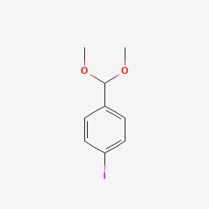 molecular formula C9H11IO2 B8792322 1-Dimethoxymethyl-4-iodo-benzene CAS No. 99405-03-5