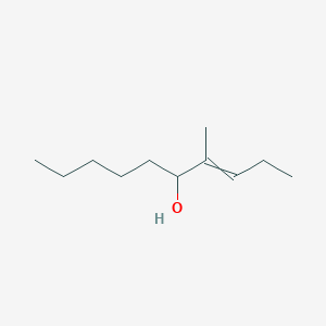 molecular formula C11H22O B8792325 4-Methyl-3-decene-5-ol 