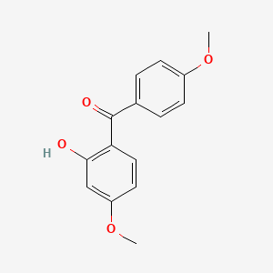 molecular formula C15H14O4 B8792361 (2-Hydroxy-4-methoxyphenyl)(4-methoxyphenyl)methanone CAS No. 6131-38-0