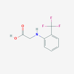 molecular formula C9H8F3NO2 B8792405 [2-(Trifluoromethyl)phenyl]-glycine 