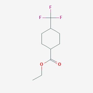 molecular formula C10H15F3O2 B8792536 Ethyl 4-(trifluoromethyl)cyclohexane-1-carboxylate CAS No. 95233-29-7