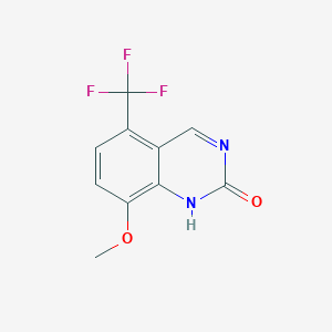 molecular formula C10H7F3N2O2 B8792646 8-methoxy-5-(trifluoromethyl)quinazolin-2(1H)-one 
