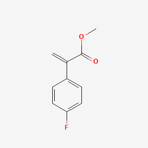 molecular formula C10H9FO2 B8792684 Methyl 2-(4-fluorophenyl)acrylate 