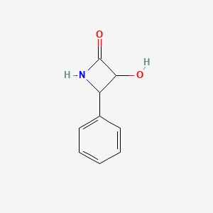molecular formula C9H9NO2 B8792772 3-Hydroxy-4-phenylazetidin-2-one 