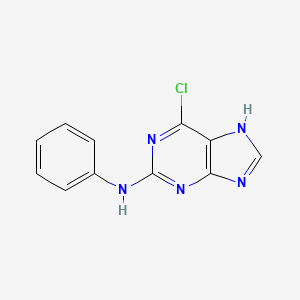 9H-Purin-2-amine, 6-chloro-N-phenyl-
