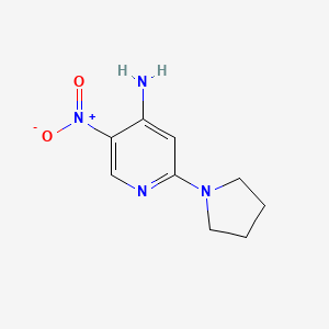 5-Nitro-2-(pyrrolidin-1-YL)pyridin-4-amine