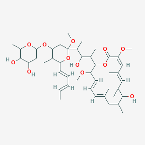 (3E,5E,11E,13Z)-16-[4-[4-(4,5-dihydroxy-6-methyloxan-2-yl)oxy-2-methoxy-5-methyl-6-[(1E,3E)-penta-1,3-dienyl]oxan-2-yl]-3-hydroxypentan-2-yl]-8-hydroxy-3,15-dimethoxy-5,7,9,11-tetramethyl-1-oxacyclohexadeca-3,5,11,13-tetraen-2-one