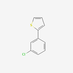 molecular formula C10H7ClS B8793011 2-(3-Chlorophenyl)thiophene CAS No. 59156-10-4