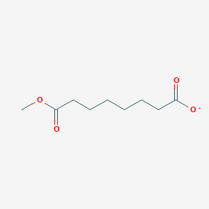 molecular formula C9H15O4- B8793085 Octanedioic acid, monomethyl ester 