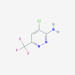 4-Chloro-6-trifluoromethyl-3-pyridazinamine