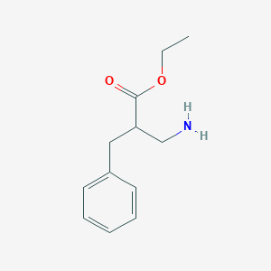 molecular formula C12H17NO2 B8793131 Ethyl 3-amino-2-benzylpropanoate CAS No. 91564-21-5
